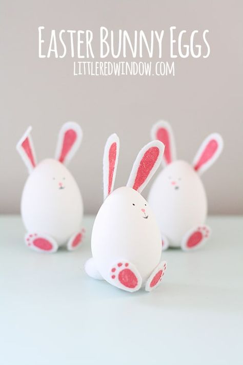 Easter Crafts To Make, Bunny Eggs, Diy Ostern, Easter Bunny Eggs, Easter Bunny Crafts, Easter Egg Designs, Easter Egg Crafts, Easter Eggs Diy, Easter Inspiration