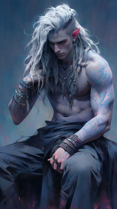 Male Elf Art, Dark Elf Male, Merry Gentry, Supernatural Men, Male Fairy, Male Elf, Elf Man, Elf Warrior, Rare Features