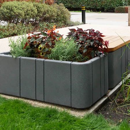 Furnitubes launch modern Uniun ... Modular Planter, Unique Seating, Contemporary Planters, Contemporary Seating, Plastic Moulding, Base Moulding, Outdoor Education, Plant Box, Public Realm