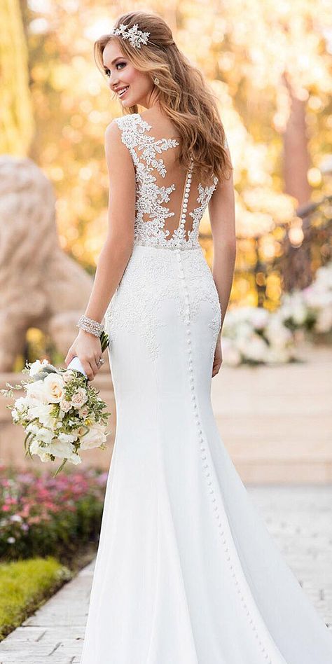 Wedding dresses with flowers