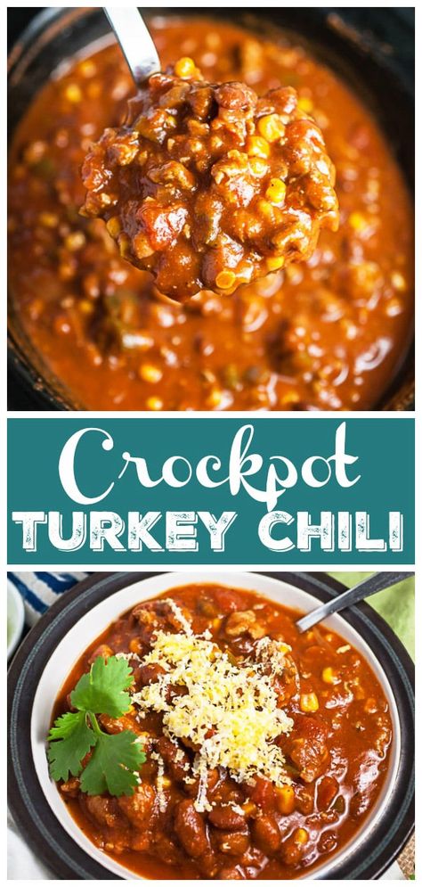 Low Carb Turkey Chili Crock Pot, Easy Healthy Chili Crockpot, Crockpot Turkey Chili Recipe Easy, Chili Recipe Crockpot Turkey, Slow Cooker Chili Turkey, Ground Chicken Chili Crockpot, Healthy Turkey Chili Crockpot, Turkey Crockpot Chili, Slow Cooker Turkey Chilli