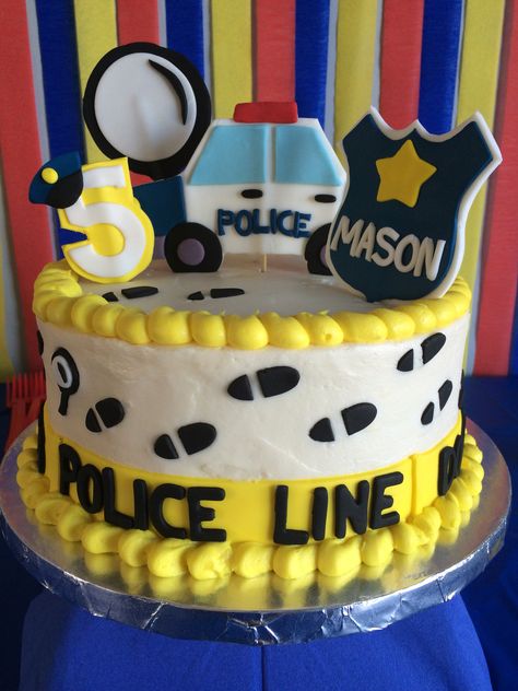 Police Officer Birthday Cake Cake Police, Policeman Birthday Party, Police Car Cakes, Police Birthday Cakes, Police Theme Party, Police Cake, Police Officer Birthday, Birthday Cake Kids Boys, Police Cakes