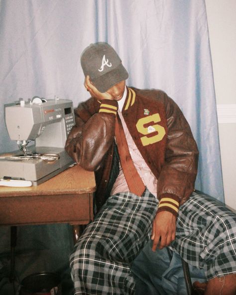 Class in Session. Look 1 #atlfw @atlfw Styling/Creative Director- @jaylondeion Photo - @jayda.yvonne Outfit Details $&@“ Hat- @braves Shirt - @balenciaga Varsity - Thrifted/Vintage Shorts - @jaylondeion Boots - @durangoboots Baseball Inspired Outfits, Braves Shirts, Vintage Baseball, Inspired Outfits, Vintage Shorts, Outfit Details, Creative Director, Balenciaga, Outfit Inspirations