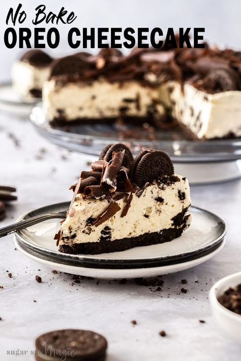 No Bake Oreo Cheesecake Recipe, Oreo Dessert Easy, Baked Oreo Cheesecake Recipe, Oreo Cheesecake Recipes, Oreo Desserts, Dessert Cheesecake, No Bake Oreo Cheesecake, Cookies And Cream Cheesecake, The Best Cookies