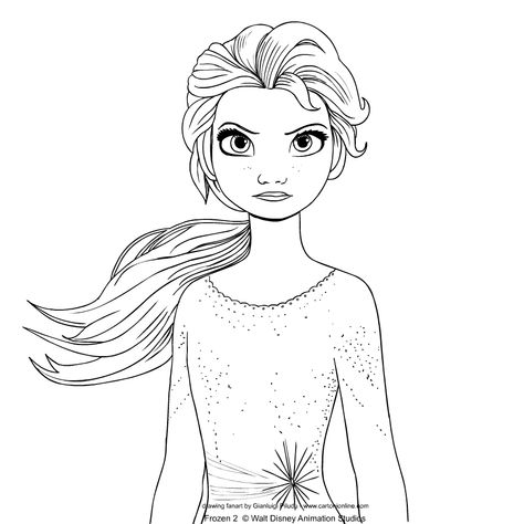 Frozen 2 Coloring Pages, Zootopia Coloring Pages, Disney Coloring Pages Printables, Elsa Drawing, Elsa Coloring, Elsa Coloring Pages, Printable Princess, Elsa From Frozen, Frozen Coloring Pages