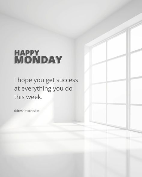 ✨Positive Vibes Always✨ Here Another Awesome New Week😉 “Happy Monday! Embrace the new week with open arms and a grateful heart. Remember, each day is a fresh start to chase your dreams and make them a reality.” #positivevibesonly💯 #mondaymotivations #mondaymorningmotivation #mondayquotes #mondayaffirmations #happymonday😊 #mondayvibes✌️#newweeknewstart #newweeknewgoals #newweekmotivation #newweekvibes Are you looking forward to this new week ? Monday Business Quotes, New Week Quotes Motivation, Happy New Week Quotes, New Month Motivation, New Week Motivation, Monday Quotes Positive, New Week Quotes, Monday Motivational Quotes, Monday Morning Blessing