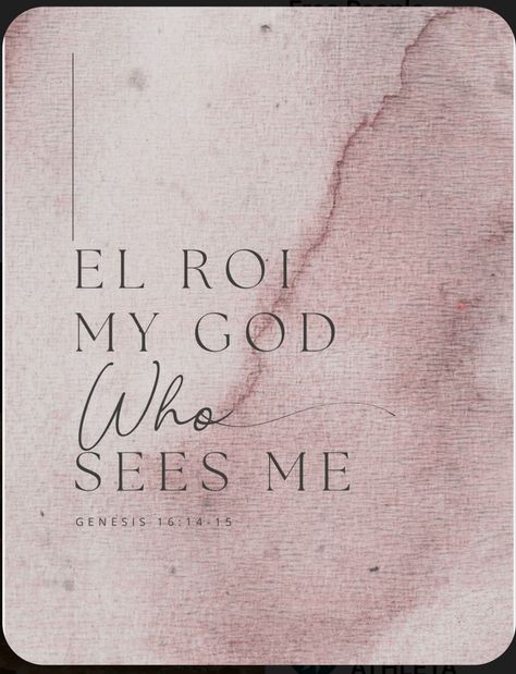 El Roi The God Who Sees Me Wallpaper, El Roi Wallpaper, El Roi The God Who Sees Me, God Who Sees Me, God Who Sees, Christian Backgrounds, Soli Deo Gloria, Quotes God, Prayer Scriptures