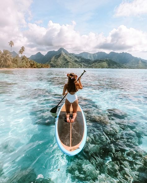 10 Reasons Why Moorea Should Be On Your Bucket List – Simply Madeleine Summer Bucket List For Teens, Bucket List For Teens, Sup Stand Up Paddle, Paddle Surfing, Island Paradise, Lake Pictures, Summer Bucket Lists, Summer Bucket, French Polynesia