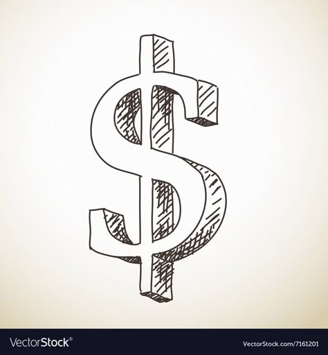 3d Dollar Sign Drawing, Dollar Sign Sketch, Dollar Sign Tattoo Stencil, Money Sign Drawing, Dollar Sign Drawing, Dollar Sign Logo, Money Sketch, Patrick Tattoo, Dollar Sign Tattoo