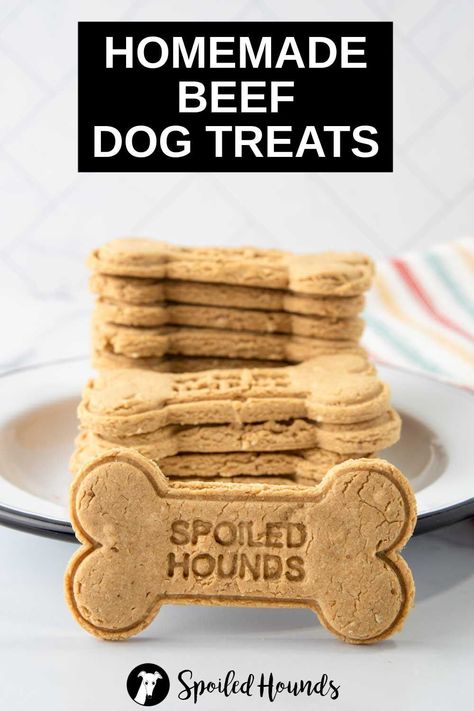 Dog Treats With Beef Broth, Beef Dog Treats Homemade, Broth Dog Treats, Dog Treats With Peanut Butter, Treats With Peanut Butter, Natural Dog Treats Recipes, Pup Treats, Beef Dog Treats, Treat Business