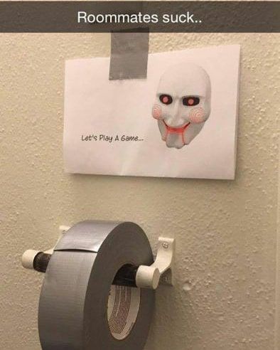 Untitled Roommate Pranks, Let's Play A Game, April Fools Pranks, Lets Play A Game, Pinterest Humor, Play A Game, Paper Games, Memes Of The Day, Friday Humor