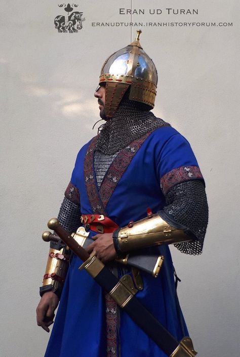 Nadeem | Eran ud Turan (@eranudturan) / Twitter Persian Warrior, Historical Warriors, Armor Clothing, Medieval Clothes, Historical Armor, Early Medieval, Knight Armor, Arm Armor, Medieval Armor