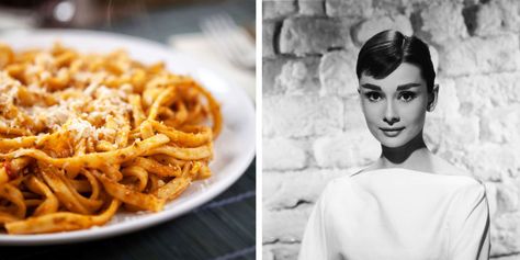 Audrey Hepburn’s Spaghetti al Pomodoro Recipe - How to Make Spaghetti al Pomodoro Pomodoro Spaghetti, Pomodoro Recipe, Spaghetti Al Pomodoro, Cannoli Recipe, How To Make Spaghetti, Celebrity Recipes, Spaghetti Recipe, Spaghetti Pasta, Spaghetti Recipes