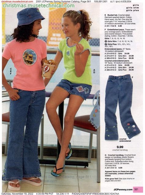 Inez Aesthetic, 2000s Teen Fashion, Jcpenney Catalog, Summer 2000s, Sister Shoot, Girly Costumes, Vintage Girls Clothes, 90s Y2k Fashion, 00s Fashion