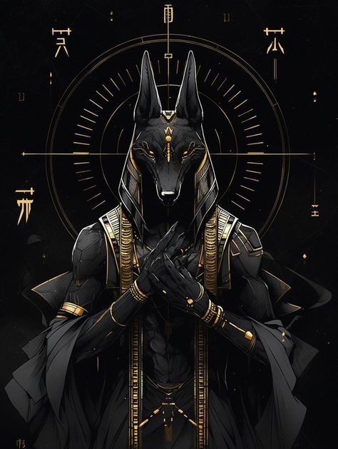 Anubis Artwork, Anubis Bastet, Anubis Art, Egyptian Artwork, Egyptian Goddess Art, Egyptian Anubis, Starověký Egypt, Egypt Concept Art, Anubis Tattoo