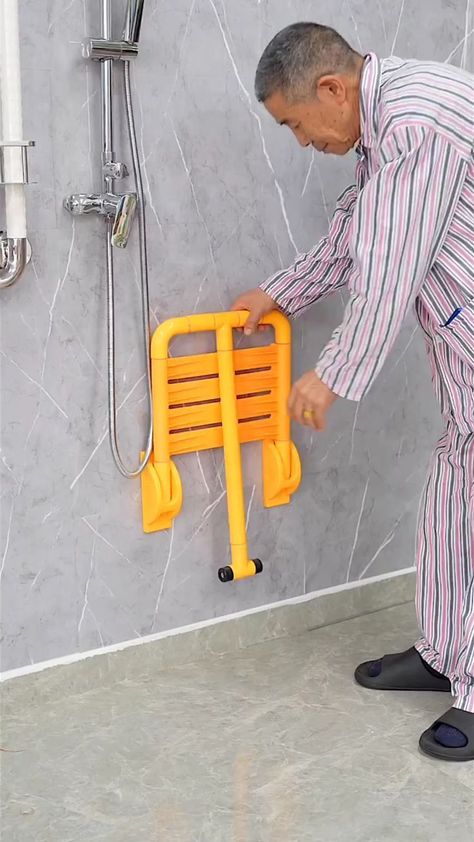 Elderly Home Care, Stool Bathroom, Bathroom Seat, Accessible Bathroom Design, Toilet And Bathroom Design, Bath Chair, Bath Stool, Bathroom Design Layout, Shower Stool