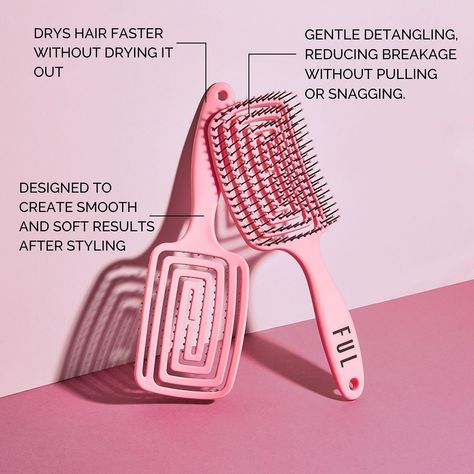 You’re first to know!🫨 Our Vented Hair Brush is coming Monday! A flexible vented brush that detangles, smooths, and drys hair fast. This perfect pink brush is lightweight and ready to take with you to tackle knots and tangles throughout the day. See you monday!💗💗 • • • #Haircare #Launchday #FULLondon #Veganhaircare #BestHairProduct #HairCareRoutine #CrueltyFreeHairProducts #FULhaircare #Boots #launchproducts #ventedbrush #hairbrush #detanglebrush #wavyhair #straighthair #hairgrowth #colou... Hair Brush Photography, Cruelty Free Hair Products, Monday Haircare, Pink Brush, Vegan Hair Care, Detangling Brush, Hair Brushes, Perfect Pink, Hair Care Routine