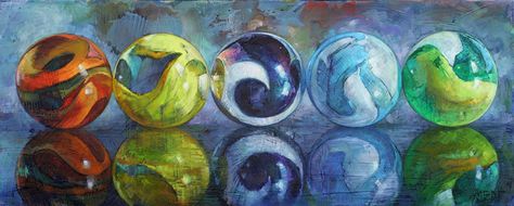 Gordon Smedt | OIL | Reflection Gordon Smedt, Life Reflection, Igcse Art, Reflection Art, Marble Painting, Original Pastel, 2nd Year, Realism Painting, Marble Art