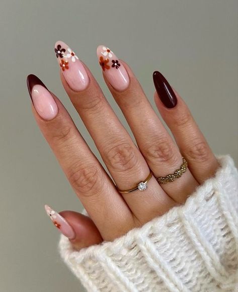 September Gel Nail Ideas 2024, Fall Nail Inspiration Autumn Almond, Nails For September Fall, Nails For September 2024, Fall Nails2024, September Nail Ideas Almond, Biab Nails Inspiration Autumn, Nail Inspo September, Autumn Gel Nails Designs