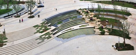 Gallery of Fangshan Tangshan National Geopark Museum / Studio Odile Decq - 6 Landscape Stairs, Water Architecture, Nanjing China, Innovation Architecture, Landscape Steps, Urban Landscape Design, Public Space Design, Park Landscape, Landscape Elements