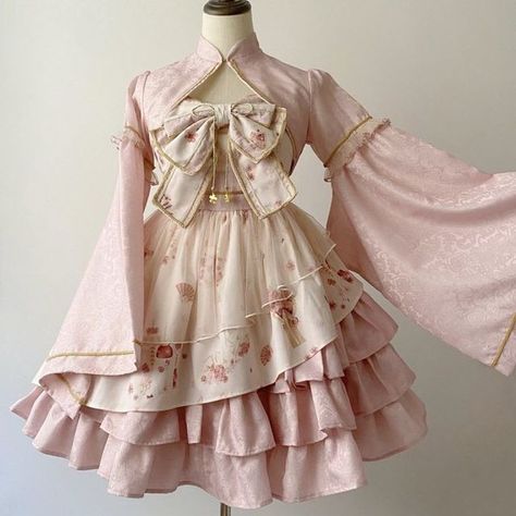 Shopping Link, Old Fashion Dresses, Dress Design Sketches, Kawaii Dress, Fairy Dress, Pink Outfits, Really Cute Outfits, Kawaii Clothes, Lolita Dress