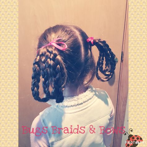 Looped braid pigtails for school today 💕 #BugsBraidsandBows Braid Pigtails, Pigtail Braids, Dance Hairstyles, Drawing Stuff, Being Good, Kids Hairstyles, Cut And Style, Hair Inspiration, Minnesota