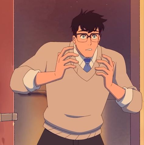 Clark Kent Fanart, Clark Kent Aesthetic, My Adventures With Superman Clark, Superman Pfp, Superman Anime, Clark Superman, My Adventures With Superman, Adventures With Superman, Super Man