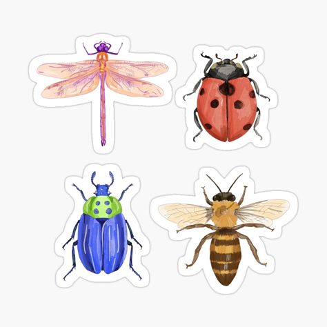 Get my art printed on awesome products. Support me at Redbubble #RBandME: https://www.redbubble.com/i/sticker/Critters-by-j-eka/164880661.EJUG5?asc=u Insect Stickers, Bug Stickers, Bugs, Insects, My Art, Awesome Products, Ipad, Sketch, Art Prints