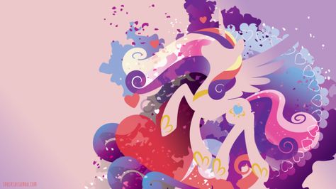 Wallpaper Unicorn, Princess Cadence, Pony Wall, My Little Pony Princess, My Little Pony Wallpaper, Unicorn Illustration, Princess Luna, Desktop Wallpapers Backgrounds, Wallpaper Dekstop