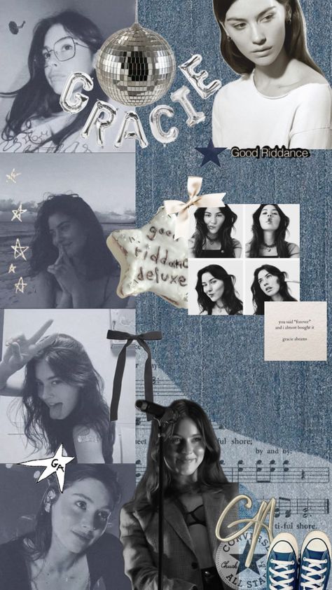 gracie abrams good ridance #gracieabrams #gracieabramsaesthetic #gracie #blue #gray #white #goodridance #gracieabramsgoodridance #ga #pretty Making Amends, Music Edits, I Loved You First, Cute Lockscreens, Posters For My Room, Instagram Collage, Good Riddance, Lyrics Wallpaper, Gracie Abrams