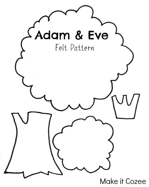 Adam And Eve Sinned Craft, Adam And Eve Games For Kids, Eve Game, Felt Pattern, Scripture Study, Church Ideas, Adam And Eve, Sunday School, Pattern Making