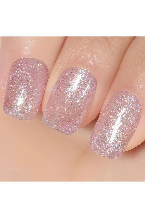 YTD Likomey Mermaid Glitter Nude Gel Nail Polish,15ml Pink Pearlescent Jelly Sheer Translucent Neutral Iridescent Colorful Shimmer UV Nail Gel Varnish,LS 388 Shimmer Gel Nails, Pink Mermaid Nails, Shimmery Nails, Nails Vintage, Mermaid Glitter, Mermaid Nails, Pink Mermaid, Nail Gel, Gel Nail