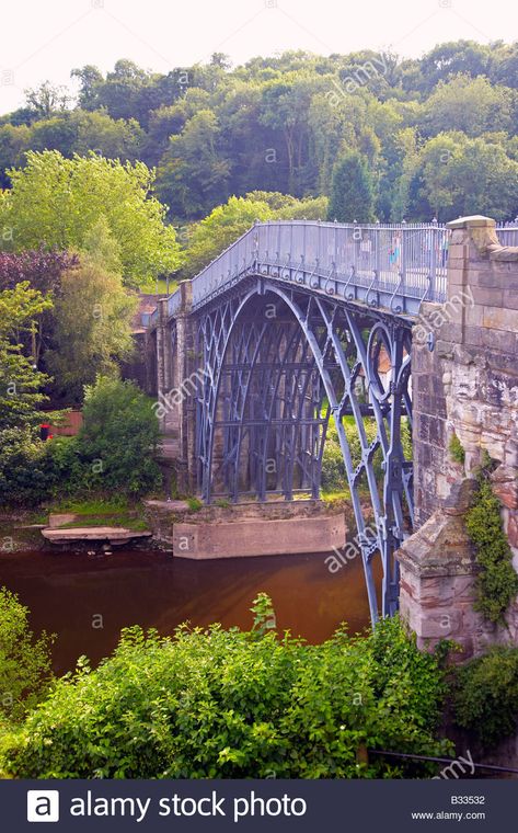 Ironbridge, Telford, Shropshire, England, UK Stock Photo Telford Shropshire, Shropshire England, Iron Bridge, River Severn, Visit Wales, Cable Car, Emerald Isle, Stonehenge, England Uk