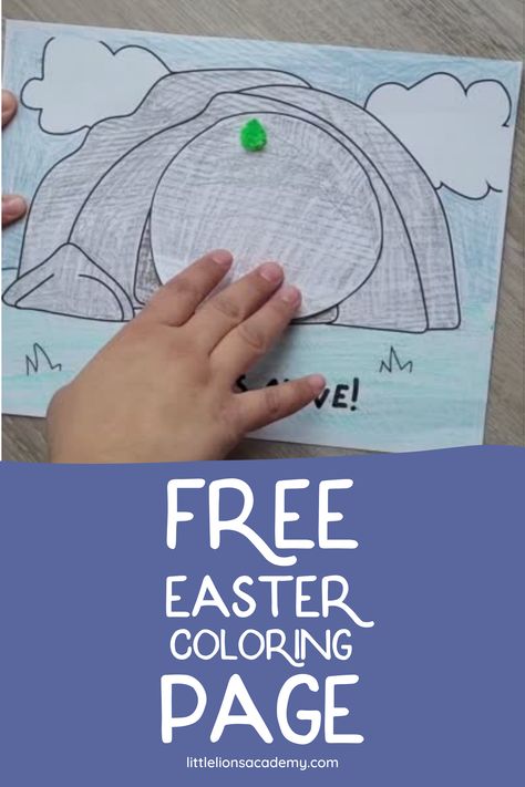 Easter Story Crafts, Jesus Preschool, Resurrection Crafts, Easter Religious Crafts, Toddler Sunday School, Free Easter Coloring Pages, Christ Centered Easter, Easter Lessons, Easter Sunday School