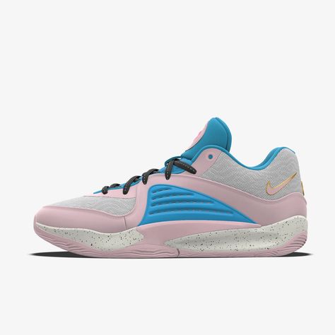 KD16 By You Custom Basketball Shoes. Nike AU Kd 16 Custom Ideas, Kd 16, Kd Basketball Shoes, Basketball Shoes Nike, Custom Basketball, Custom Nikes, Shoes Nike, Basketball Shoes, Light Pink