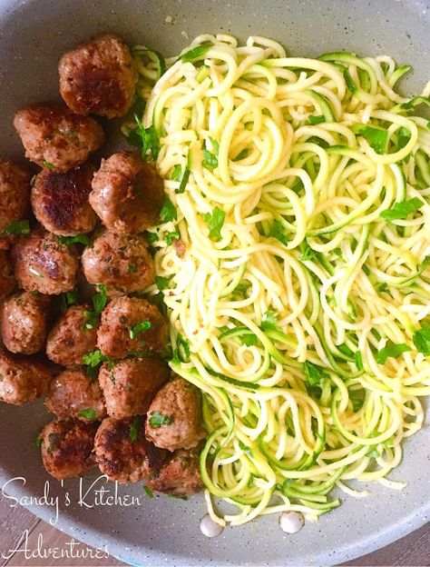 Garlic Butter Turkey Meatballs, Optavia Program, Garlic Butter Turkey, Lemon Zucchini Noodles, Geek Recipes, Optavia Diet, Butter Turkey, Lean Protein Meals, Bariatric Food