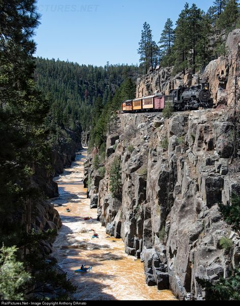 RailPictures.Net Photo: DS 493 Durango & Silverton Narrow Gauge Railroad Steam 2-8-2 at Durango, Colorado by Anthony DAmato Colorado Railroad, Train Drawing, Garden Railway, Italy Pictures, Durango Colorado, Railroad Pictures, Colorado Usa, Daily Pictures, Amazing Pics