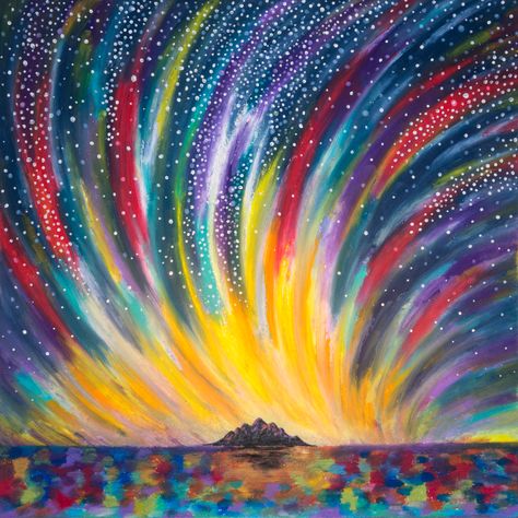 Galaxy, Sunset, Oil Pastel, Color Pencil, Drawing, Art Neon Oil Pastel Art, Painting Ideas Oil Pastels, Sunset Oil Pastel, Galaxy Sunset, Drawing Sunset, Narrative Art, Drawing Classes, Soft Pastel Art, Pastel Sunset