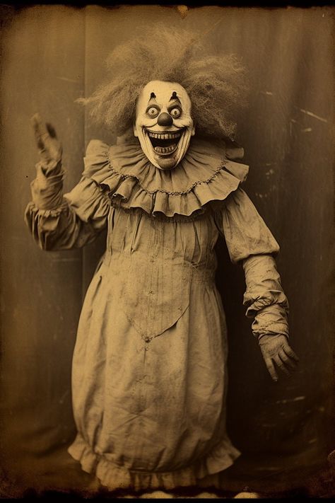 Creepy Clown Pictures, Facial Reference, Scary Circus, Creepy Old Photos, Creepy Clown Makeup, Creepy Circus, Instagram Threads, Creepy Photography, Creepy Carnival