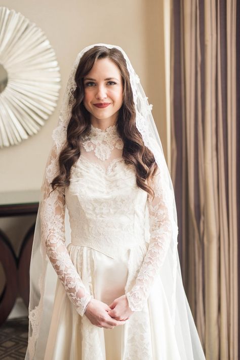 Ornate Jewish Ballroom Wedding with the Brides Grandmothers Wedding Dress – Danielle Harris Photography 41  Incorporating all the proper Jewish traditions throughout their ceremony & reception, this wedding photographed is everything we love and more from a classic, fancy fête.  #bridalmusings #bmloves #wedding #jewishwedding #classy #elegant #tradition Grandmothers Wedding Dress, Catholic Wedding Dresses, Danielle Harris, Wedding Dresses Blush, Wedding Dress Flowy, Wedding Dress With Pockets, Rustic Wedding Dresses, Ballroom Wedding, Wedding Dresses Strapless