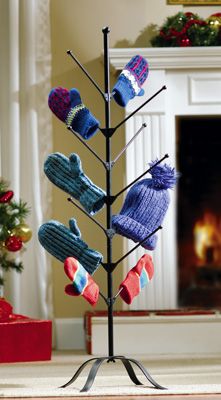 Mitten Tree Winter Clothes Storage Ideas, Winter Clothes Storage, Indoor Clothes Drying Rack, Small Bathroom Storage Diy, Clothes Storage Ideas, Diy Mittens, Mountain Cabin Decor, Coat Closet Organization, Cap Rack