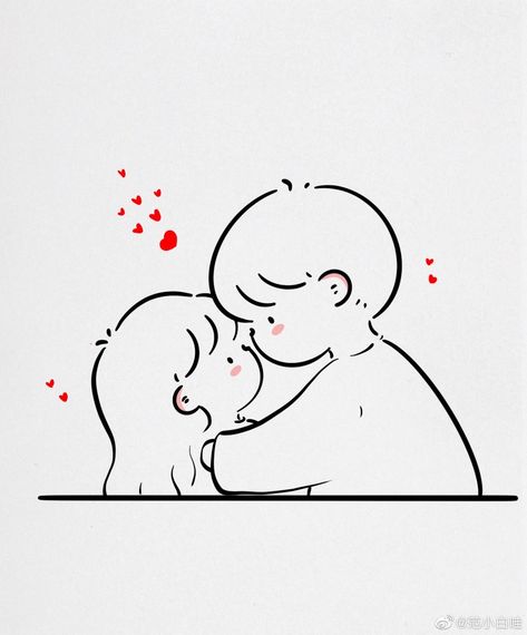 Cute Drawings Of Love Easy Doodles, Cute Love Doodles Couples, Cute Love Doodles, Stick Couple, Drawings Of Love, Couple Doodle, Couples Doodles, Cute Drawings Of Love, Doodle Characters