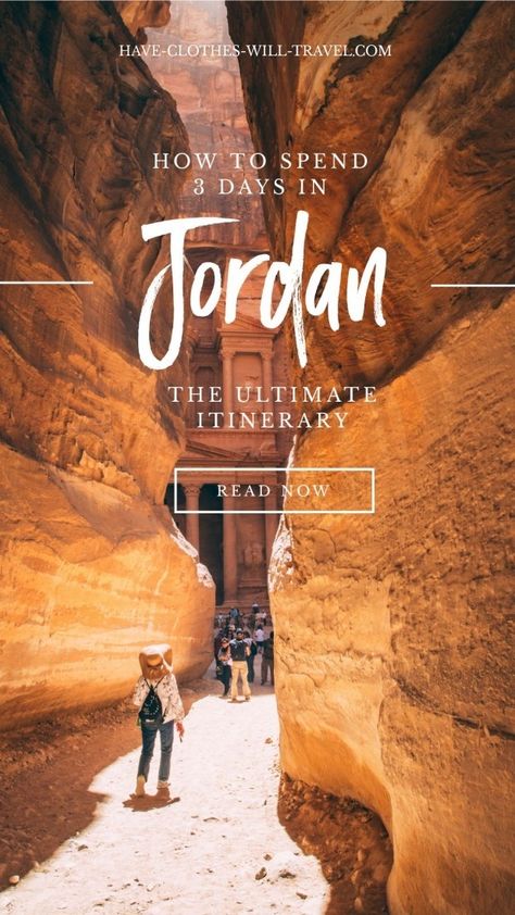 How to Spend 3 Days in Jordan - The Ultimate Itinerary // Spending 3 days in Jordan will give you just enough time to see the highlights of this gorgeous country. Now, it'll be up to you to decide if you want to see as much as you possibly can of Jordan in these 3 days... or pick out the places that are most unique to Jordan and give them ample time for exploring. For this post, I'm actually going to do 2 itineraries for you to choose from. #jordan #traveljordan #jordantravel #itinerary #travel Jordan Things To Do, Visit Jordan, Jordan Itinerary 3 Days, Jordan Travel Guide, Sea Resort, Petra Jordan, Jordan Travel, Africa Destinations, Wadi Rum