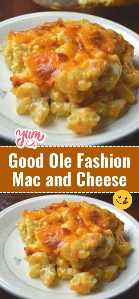 There's nothing quite like a steaming bowl of Good Ole Fashion Mac and Cheese. Creamy, cheesy, and oh so comforting, this dish is a timeless favorite that brings joy to all ages. #MacAndCheese #ComfortFood #CheesyGoodness Mac And Cheese Creamy, Zucchini Bars, Easy Mac N Cheese, Baked Mac And Cheese Recipe, Crockpot Mac And Cheese, Bake Mac And Cheese, Macaroni N Cheese Recipe, Baked Mac N Cheese, Mac And Cheese Recipe