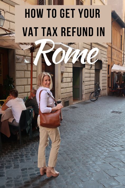 When you shop in Rome, Italy, and spend over 155 Euros, you may be eligible to get the tax back! Find out everything you need to know! Rome Shopping Guide, Shopping In Rome Italy, Best Area To Stay In Rome, Visiting Rome For The First Time, Rome Shopping, Rome Vatican City, Rome Vacation, Tax Refund, Milan Italy