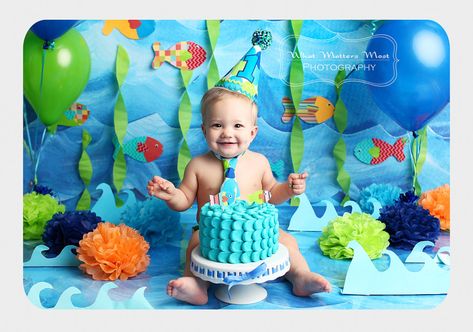 Under The Sea Cake Smash | What Matters Most Photography, newborn photography Broomfield, Colorado Under The Sea Cake Boy, Under The Sea First Birthday Boy, Under The Sea Smash Cake, Under The Sea Cake Smash, Half Birthday Baby, Broomfield Colorado, Under The Sea Cake, Boys 1st Birthday Cake, Nemo Birthday