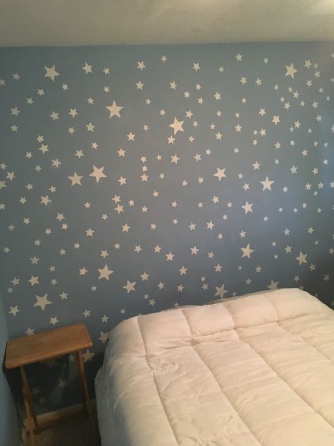 Star Wallpaper Room, Wallpaper Room Ideas, Wallpaper Room, Star Stencil, Star Wallpaper, Star Wall, Boys Room, Dream Bedroom, Boy's Room