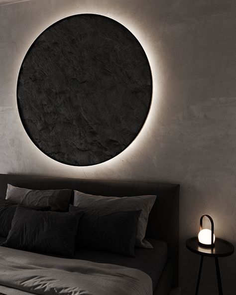 Round Wall Art Over Bed, Artwork Over Bed Circle, Moon Design For Bedroom Wall, Large Moon Wall Art, 3d Moon Wall Art, Moon Texture, Master Room, Mural Wall Art, Decor Home Living Room