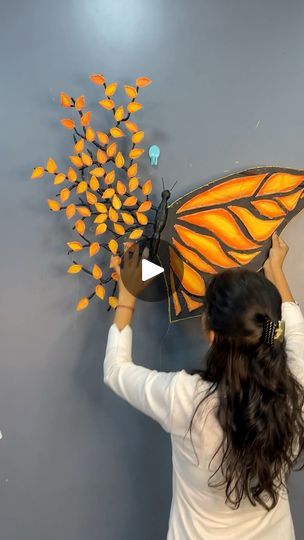 1.4M views · 39K reactions | Butterfly diy #reels #facebookreels #diy #craft #butterfly | Deep's CRAFT | Kiki Ireland · Don't Say Goodnite Paper Butterflies Diy, Cardboard Butterfly, Craft Butterfly, Big Butterfly, Cardboard Crafts, Porch Decor, Butterfly Design, Porch Decorating, Porch