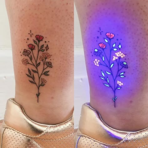 Neon Tattoos, Uv Ink Tattoos, Tattoo Artist Quotes, Uv Tattoos, Black Light Tattoo, Glow Tattoo, Neon Tattoo, Uv Tattoo, Light Tattoo